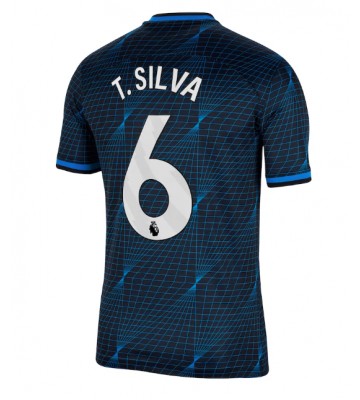 Chelsea Thiago Silva #6 Koszulka Wyjazdowych 2023-24 Krótki Rękaw